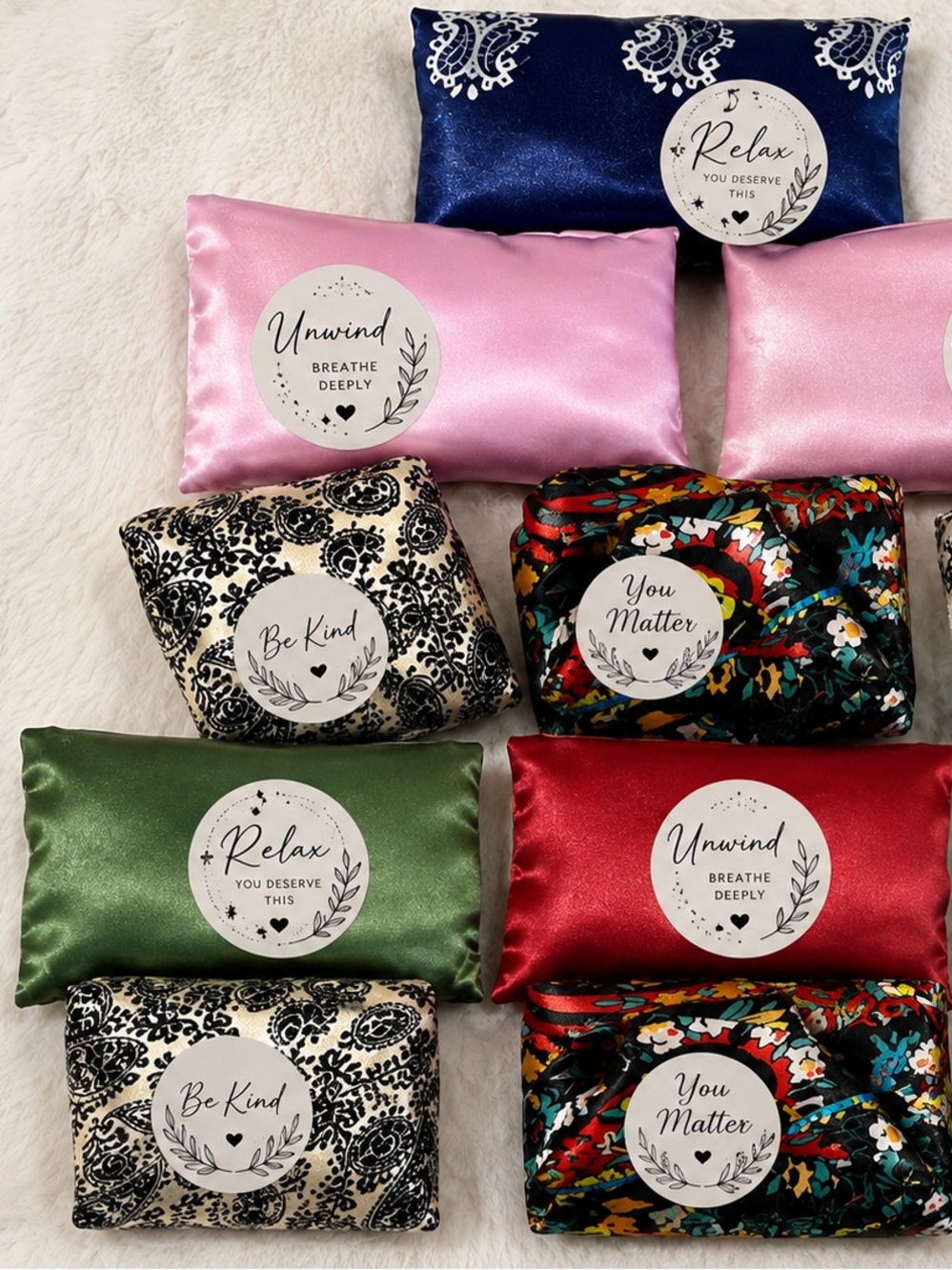 100% Satin Silk Self-Care Hair Wraps Beautiful & Assorted Lot $20 Per Each One